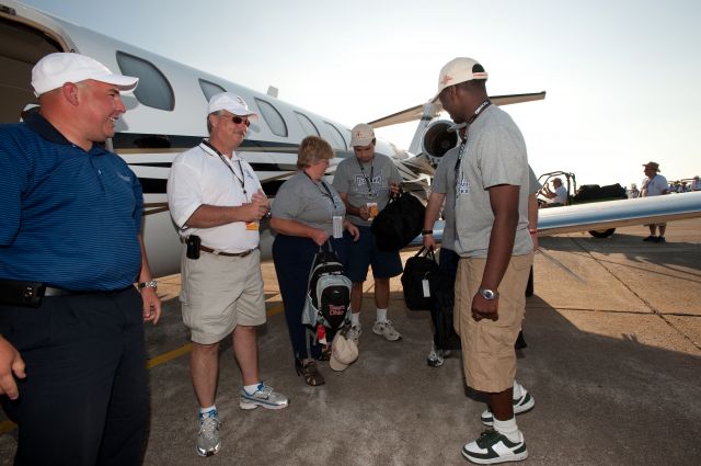 CSOA — - Cessna Special Olympics Airlift 2010 - http://flightaware.com/airlift/ - Airlift and Athletes arriving in Lincoln, Nebrasks on July 17, 2010.  Photos Courtesy Cessna Aircraft Company