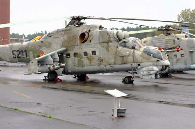 MIL Mi-25 (N5211) - Mil Mi-24 Hind 5211 Ex NVA Gatow, Berlin October 2014.