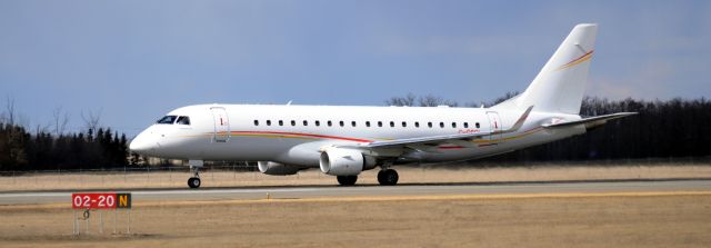 Embraer 175 (C-GSCL) - A Shell Canada 175 rolls on runway 20.