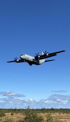 Lockheed C-130 Hercules — - Canadian Armed Forces C-130J Hercules landing at Gander, NL