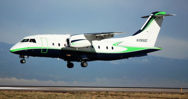 Fairchild Dornier 328JET (N395DC) - Landing on 16L.