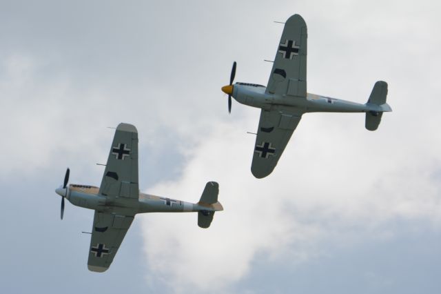 MULTIPLE — - Two Hispano HA-1112 Buchon at Duxford Airshow on 19 Sep 2015