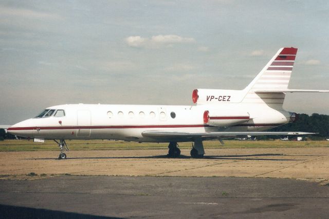 Dassault Falcon 50 (VP-CEZ) - Seen here in Aig-98.br /br /Reregistered N380TJ 14-Jun-99,br /then N138AV 12-Apr-00,br /then N903CS 2-May-09.