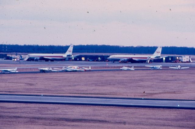 Boeing 707-100 — - Pair of Boeing 707s at KIAD in late sixties or so.