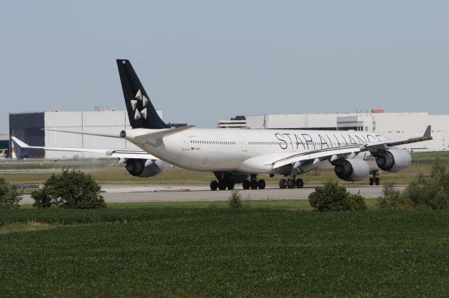 Airbus A340-600 (D-AIHC) - August 30, 2008 - arrived Toronto 