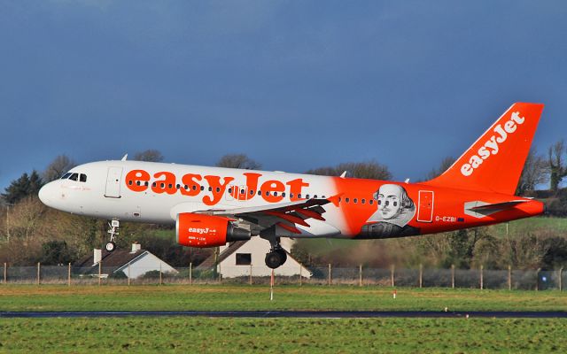 Airbus A319 (G-EZBI) - easyjet a319-111 g-ezbi training at shannon 7/2/17.