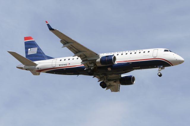 Embraer 175 (N131HQ) - April 21, 2008 - on final for Windsor Locks 