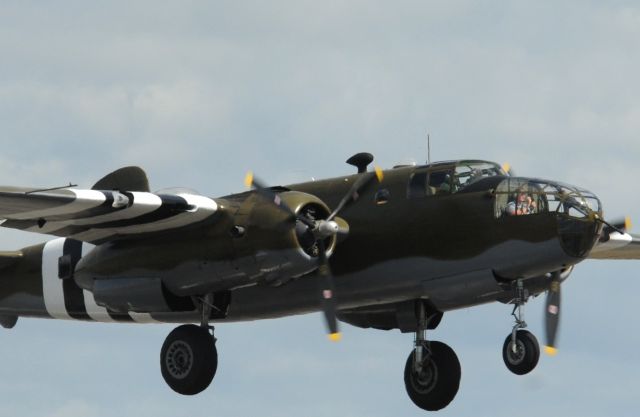 North American TB-25 Mitchell (N88972) - Historic Flight Foundation GRUMPY B-25D Mitchell Bomber on take off from Paine Field September 2nd 2015.