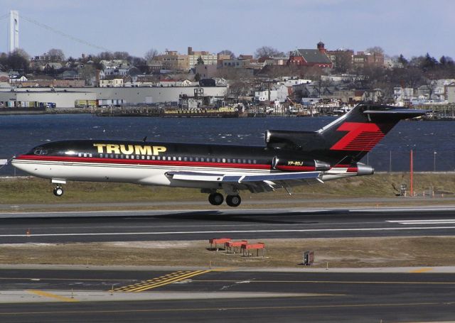 VP-BDJ — - Donald Trumps Beautiful 727-23 flares for touchdown on Runway 31 at the Boeings home field KLGA on Feb 26, 2006 !