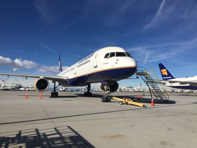 Boeing 757-200 (TF-FIY) - First time I have seen two IcelandAir jets at DIA at the same time.