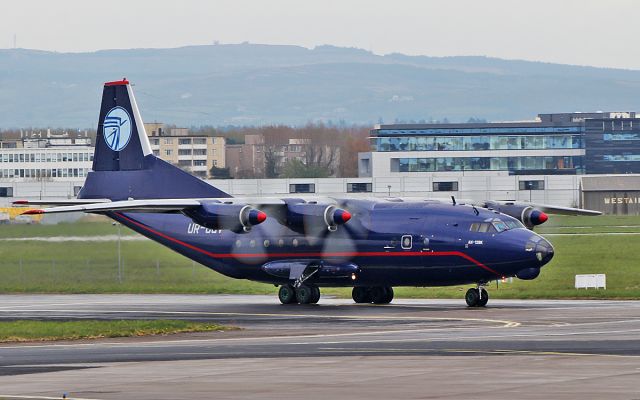 Antonov An-12 (UR-CGV) - ukraine air alliance an-12bk ur-cgv dep shannon for toulouse 4/4/19.