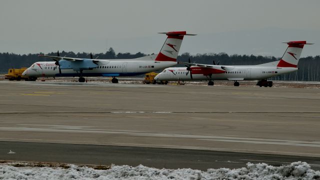 de Havilland Dash 8-400 (OE-LGA) - Bombardier Dash8-Q402  -  Graz, Austria  -  jan 17, 2017