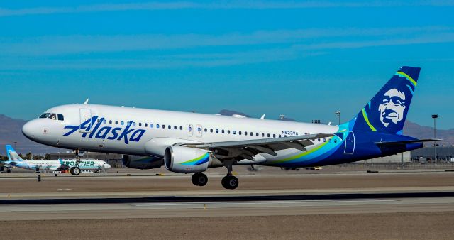 Airbus A320 (N623VA) - N623VA Alaska Airlines Airbus A320-214 s/n 2740 - Ex Virgin Americabr /br /Las Vegas - McCarran International (LAS / KLAS)br /USA - Nevada,  January 28, 2019br /Photo: TDelCoro