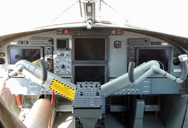 De Havilland Canada Twin Otter (C-GLVA) - The glass cockpit of the modern series 400 Twin Otter now manufactured by Viking Air Ltd. On display 2012 Abbotsford International Air Show.