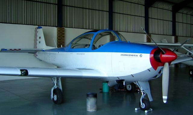 Piaggio P-149 (ZU-FWP) - A beautifully restored Piaggio P149 at Rand airport, South Africa