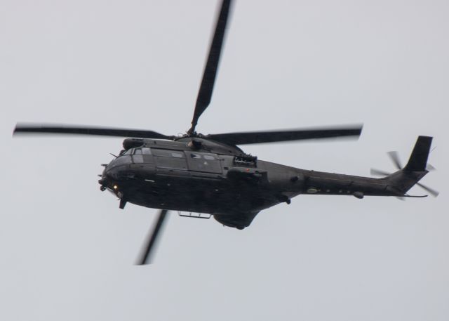WESTLAND Puma (XW232) - RAF Puma Model SA-330E Puma HC.1 (XW232) flies overhead. July 2020