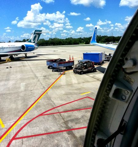 Piper PA-44 Seminole (N328AT) - Airtran Airways B737-700 waiting for Catering to depart to TJSJ SJU Jun 7 2012