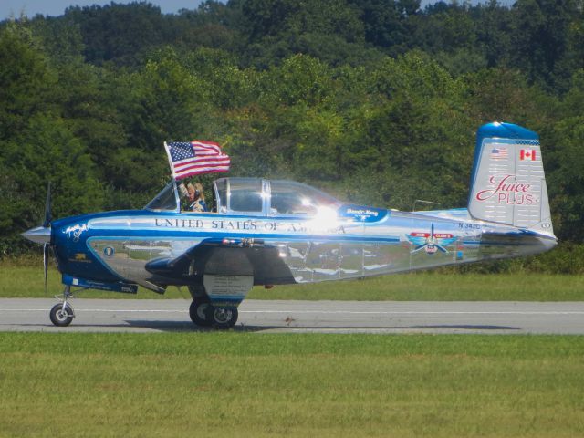 Beechcraft Mentor (N134JC) - American Aerobatics (Julie Clark) Beechcraft T-34 Mentor 9/22/13