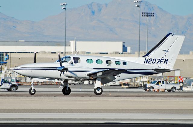 Cessna 421 (N207FM) - N207FM 1976 Cessna 421C C/N 421C0203  Las Vegas - McCarran International (LAS / KLAS) USA - Nevada, February 4, 2011 Photo: Tomas Del Coro