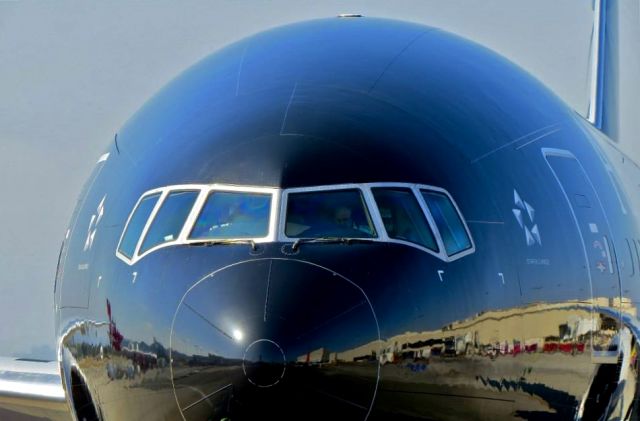 BOEING 777-300ER (ZK-OKQ) - All Blacks close up