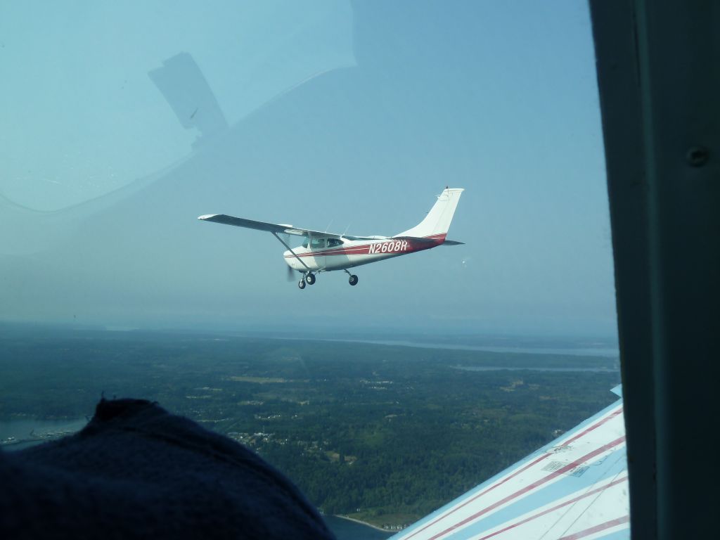 Cessna Skylane (N2608R) - Filght wilh Beech Bonanza over the Olympic Peninsula on 9/23/12 on the way to Tillamook Air Museum.