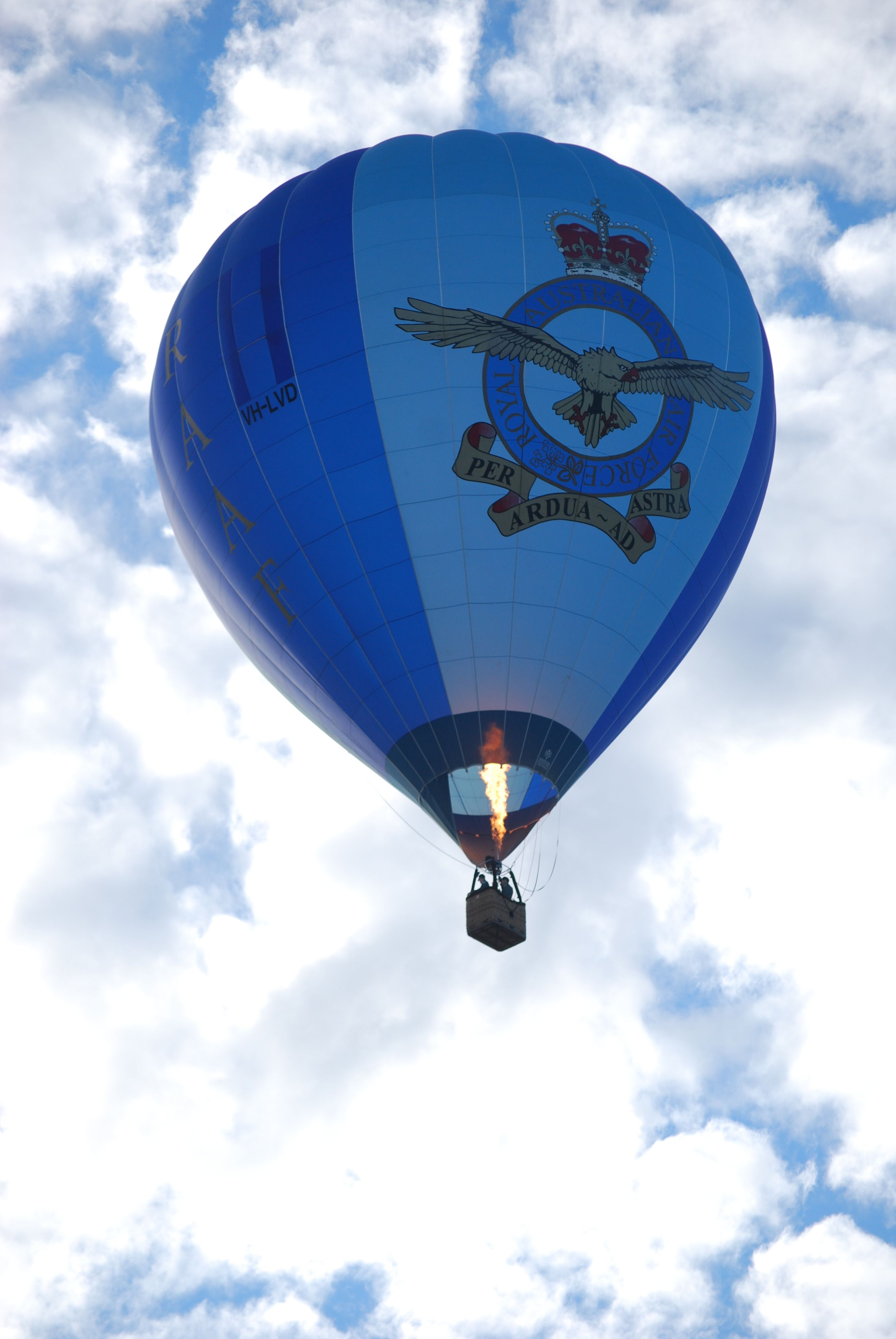 VH-LVD — - The Royal Australian Airforce operate two Hot Air balloons for promotional purposes.br /There is a waiting list of pilots who would like to convert!