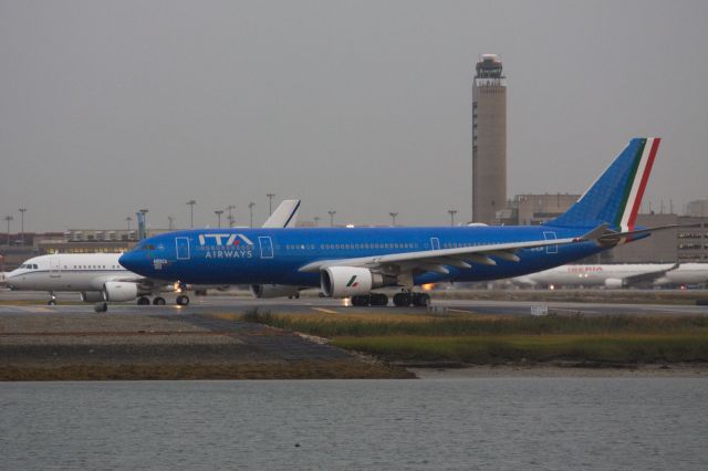 Airbus A330-200 (EI-EJP) - ITA Airways A332 and Kay-5 Aviation A319 both departing BOS after Tstorms moved through the area.