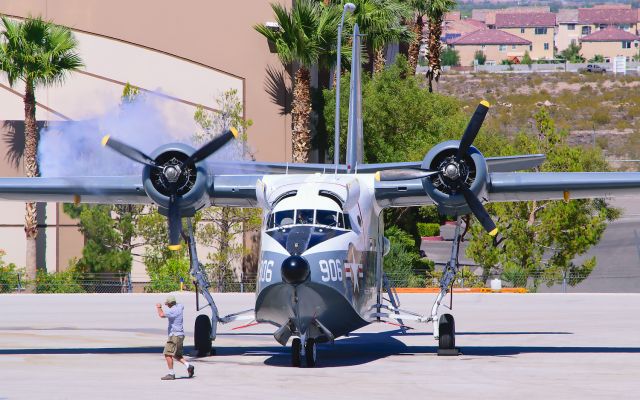 Grumman HU-16 Albatross (N3HU) - Start-up of the righthand engine on a 1953 HU-16 Albatross!