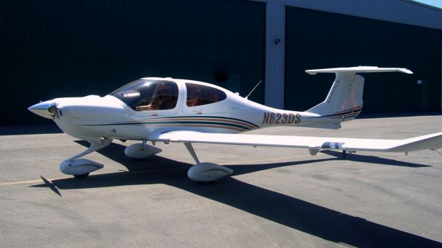 Diamond Star (N623DS) - N623DS basking in front of its hanger.