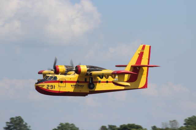 Canadair CL-215 (C-GBPD) - On the drop run at Oshkosh 2019.