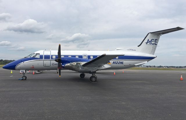 Embraer EMB-120 Brasilia (N122HL) - ACE- Air Charter Express - New Paint 09/14/17 @ KBOS