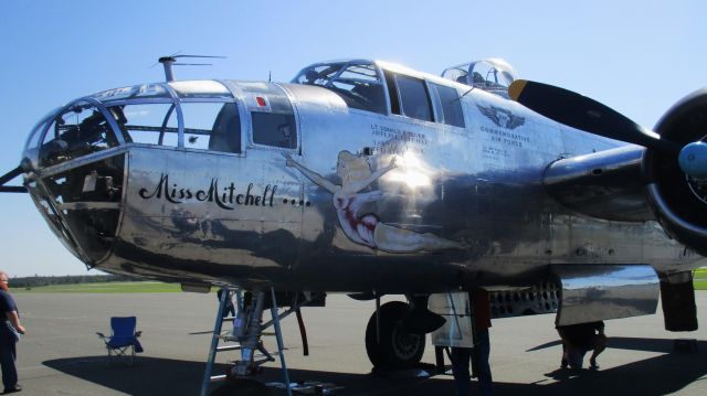 North American TB-25 Mitchell (N27493) - B-25 "Miss Mitchell" at the Commemorative Air Force fly-in at Raleigh Executive Jetport (TTA), Sanford, NC 5/14/17