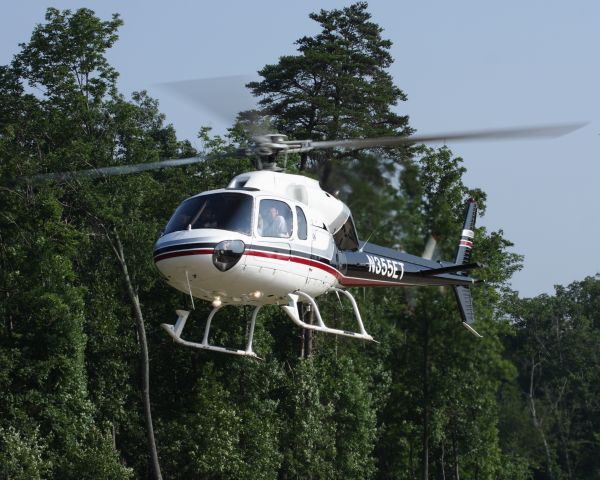 N355ET — - N355ET Aerospatiale AS355 F1 departing the Become A Pilot Day at the Steven F. Udvar-Hazy National Air and Space Museum at Dulles International Airport in northern Virginia