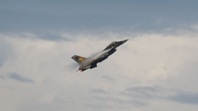 Lockheed F-16 Fighting Falcon (94-0047) - F16, Historic Aviation Museum Airshow, July 2, 2021, Tyler Pounds Field, Tyler Texas.  Beautiful night for an airshow.  Thunderstorms surrounded the area, but not over the airport.