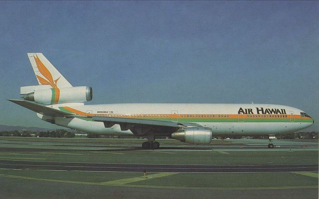 McDonnell Douglas DC-10 (N905WA) - scanned from postcardbr /air hawaii