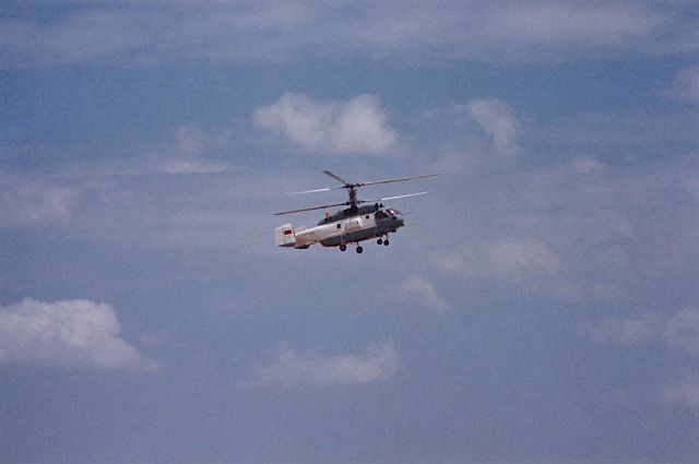 — — - Russian Air Force copter doing a fly by at an Air Power Air Show in KOKC