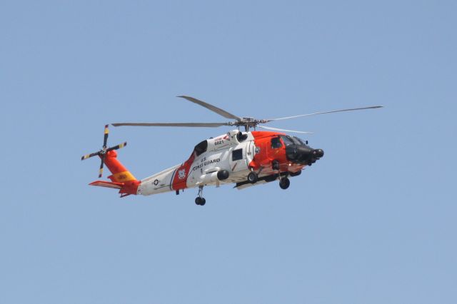 N6021 — - A US Coast Guard HH-60 Jayhawk (6021) from Air Station Clearwater does a touch and go at Sarasota-Bradenton International Airport