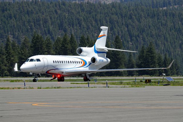 AMERICAN AIRCRAFT Falcon XP (N714K) - Dassault Falcon7X arriving at Truckee-Tahoe Airport.