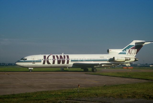 BOEING 727-200 (N356PA) - I photographed this picture at the Niagara Falls International Airport,in Niagara Falls,New York,Kiwi flew charters out of KIAG to southern destinations.