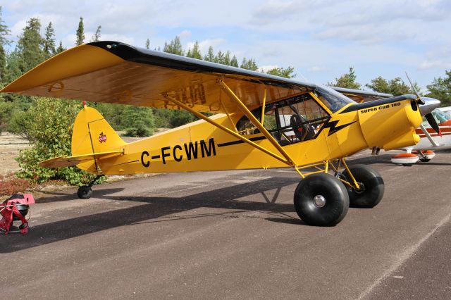 Piper L-21 Super Cub (C-FCWM) - C-FCWM Piper Super Cub PA-18 Cub Trotter 18-Wide RVA à CSQ4 Aéroport de Casey QC. le 02-09-2023 à 10:53