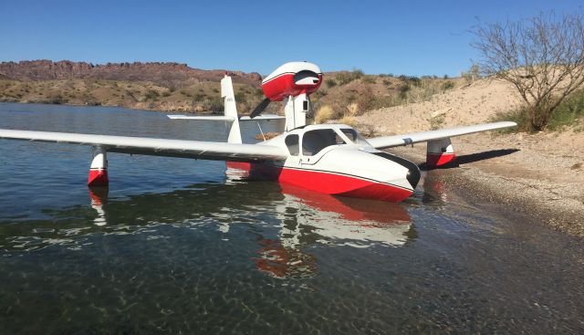 LAKE LA-200 (N7615L) - Lake 7615L at Lake Havasu, Arizona side, 2017