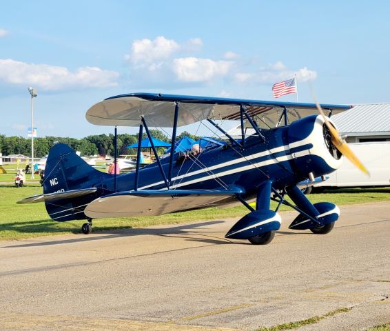 WACO O (N32000) - Arriving at Oshkosh 2024