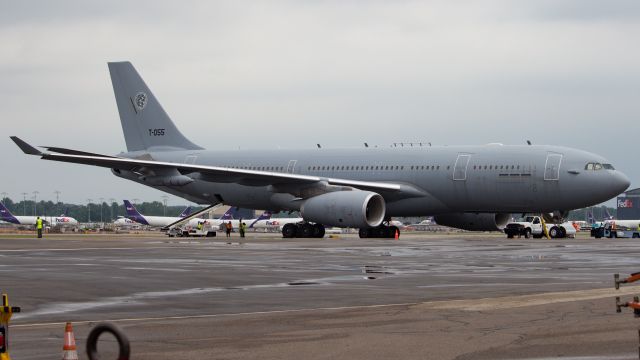 Airbus A330-200 (T055) - Chartered A330-200MRTT from the Royal Netherlands Air Force. CGN-IAD-MEM.