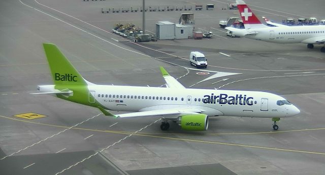 Airbus A220-300 (YL-AAY) - YLAAY01122021ZRH