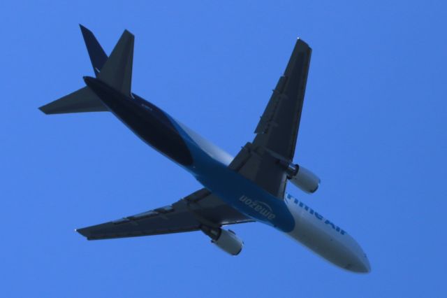 BOEING 767-300 (N1997A) - Fleet Week in Seattle. 767 Freighter-The first with Prime livery.# N1997A granted by special request is the year Amazon went public. This is the 11th 767 in their fleet.