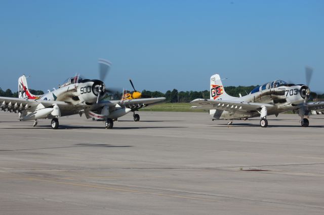 Douglas AD Skyraider (AMU39606) - Two Skyraiders at Appleton July 25 2016.  