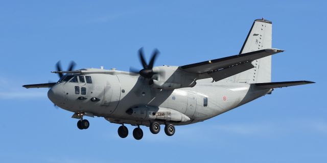 ALENIA Spartan (C-27J) (APJ62177) - C-27J Support aircraft landing RW34 at KSPM