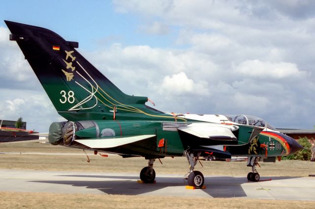 PANAVIA Tornado (N4408) - Visitor from nearby Jever wears the special colour scheme signifying 20 years of Tornado operations in JBG 38 Friesland, disbanded in September 2005. Eggebek Airday 2003, celebrating the German Naval Aviation.br /Panavia Tornado IDSbr /44+08 (cn 277/GS073/4108)