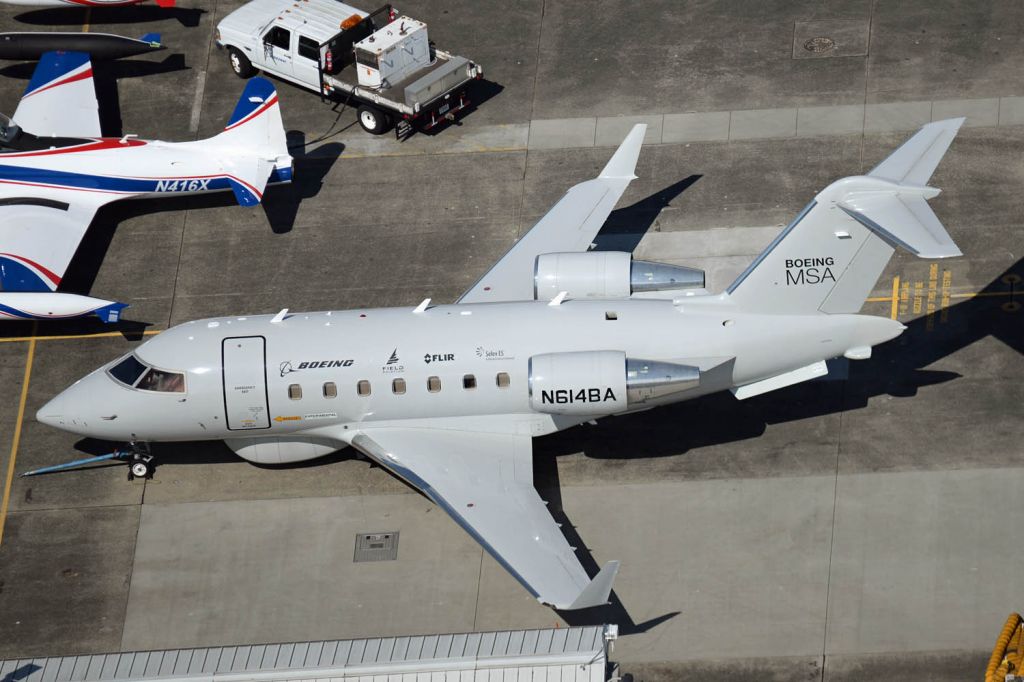 Canadair Challenger (N614BA) - Maritime survellance test bd for electronics used on P-8 Poseidon