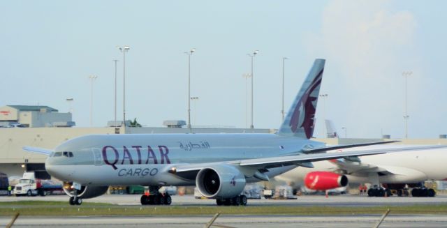 BOEING 777-200LR (A7-BFP) - Departing for Liege,Belgium(LGG)